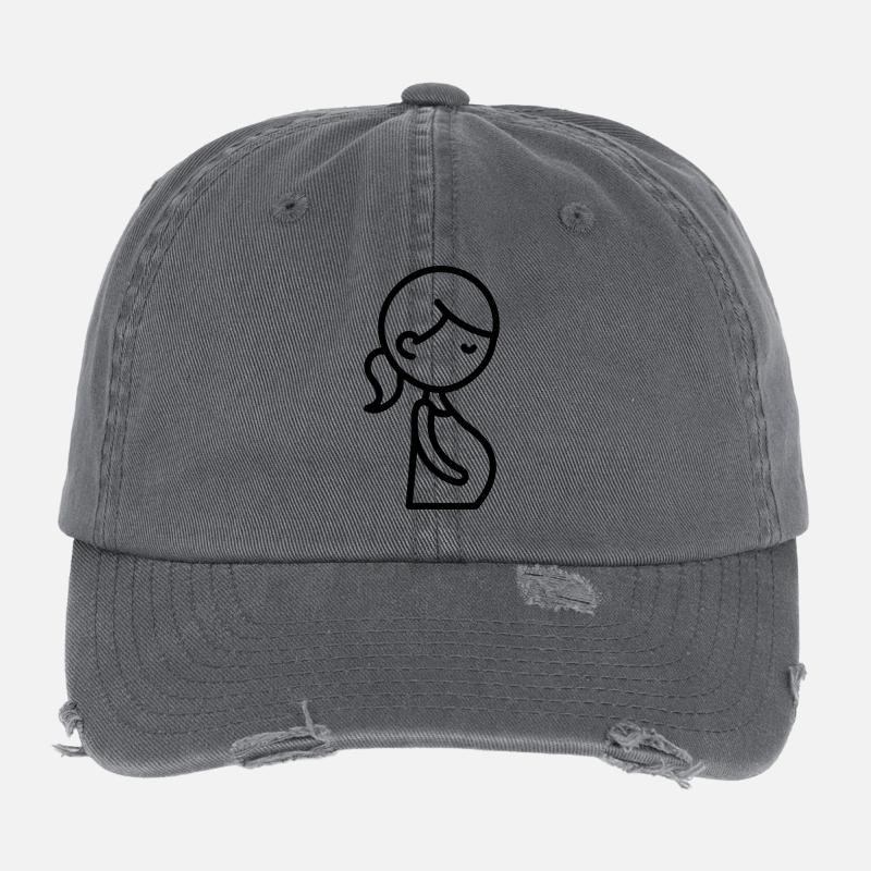 Schwangere Flexfit Vintage Destroyed Cap