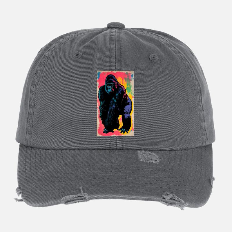 gorille Casquette vintage effet usé Flexfit