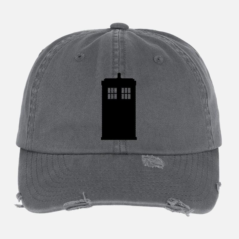 Police box Casquette vintage effet usé Flexfit