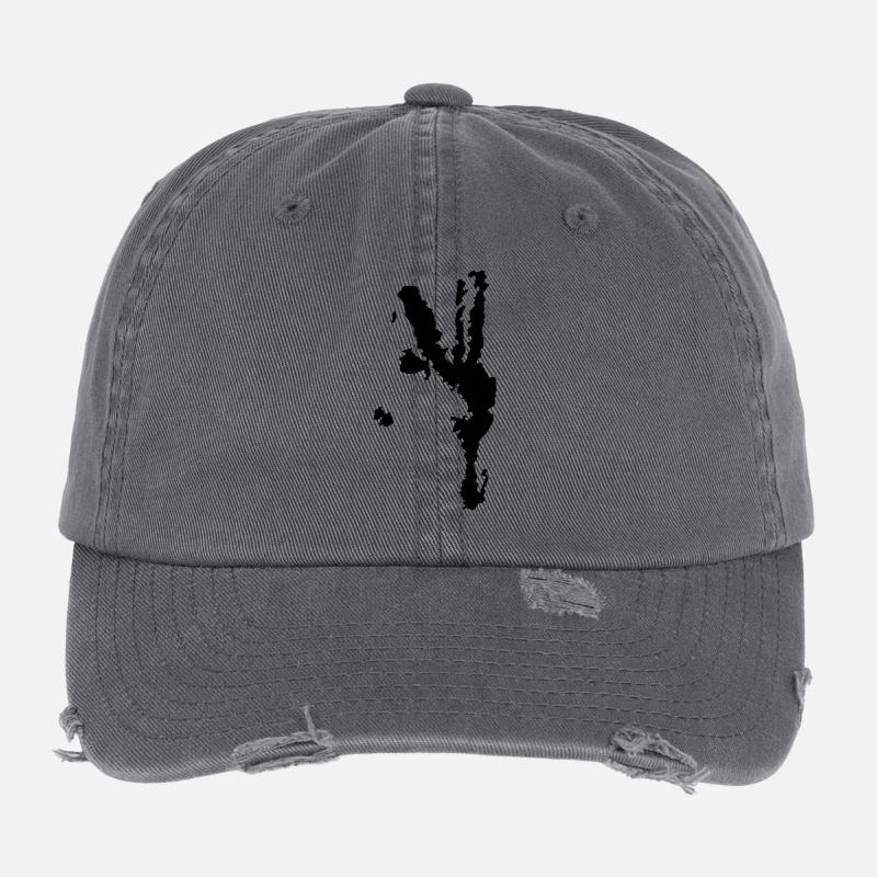 peace Flexfit Vintage Destroyed Cap