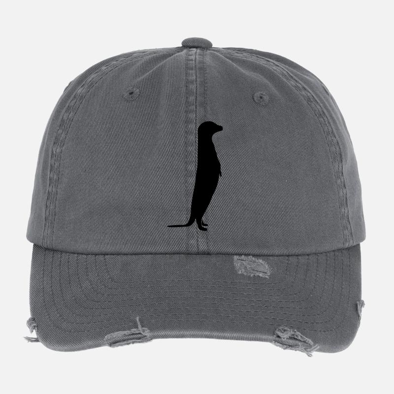 Erdmännchen // Surikate // Afrika // afrikanisch Flexfit Vintage Destroyed Cap