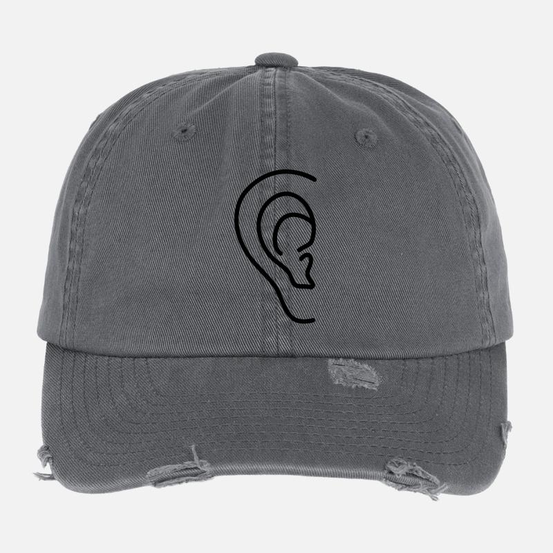 ear Flexfit Vintage Destroyed Cap