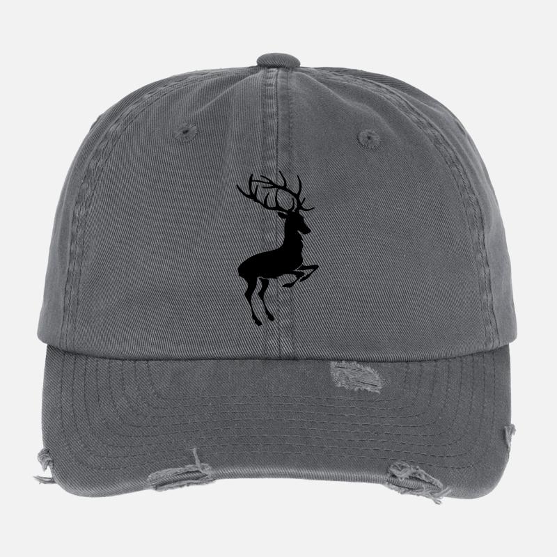 Deer Flexfit Vintage Destroyed Cap