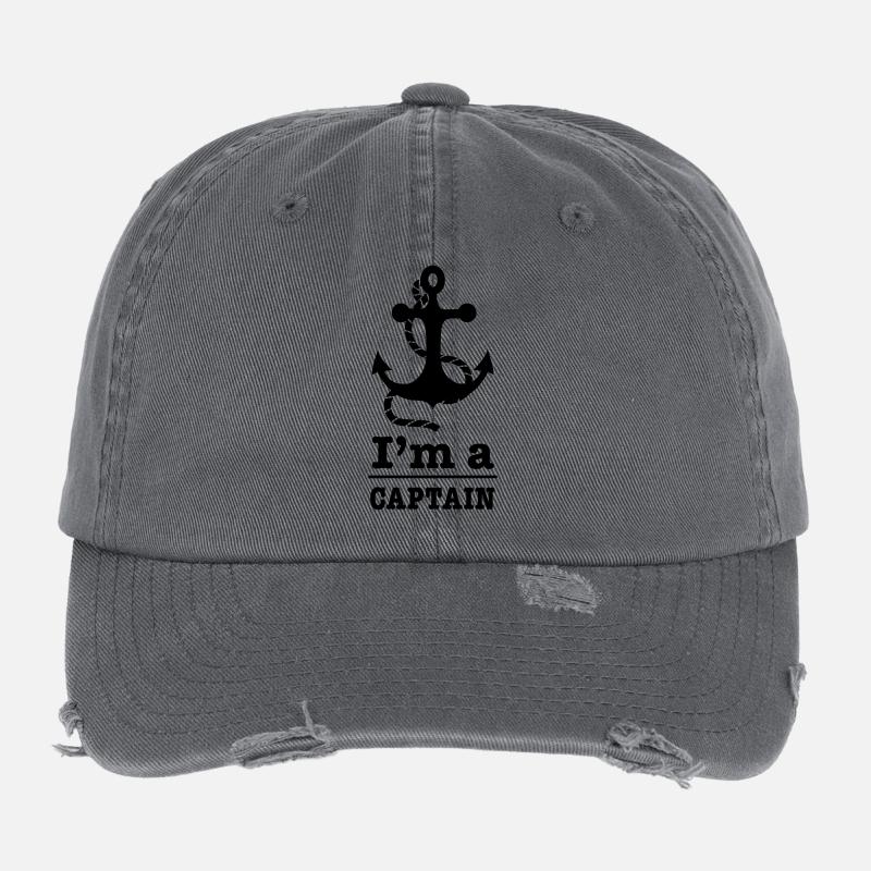 captain Flexfit Vintage Destroyed Cap