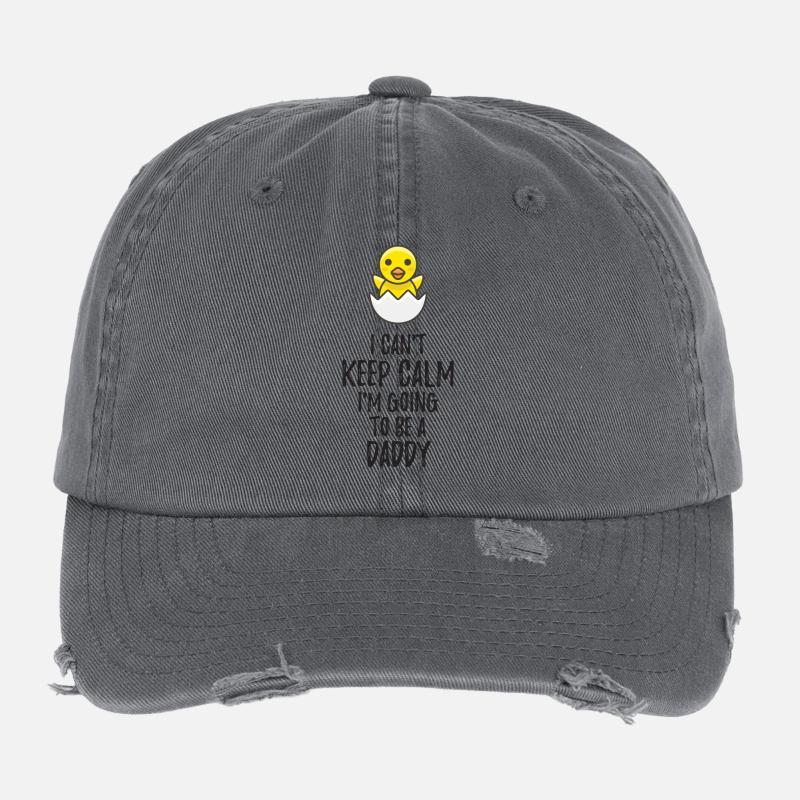 I Can't Keep Calm I'm Going to be a Daddy Casquette vintage effet usé Flexfit
