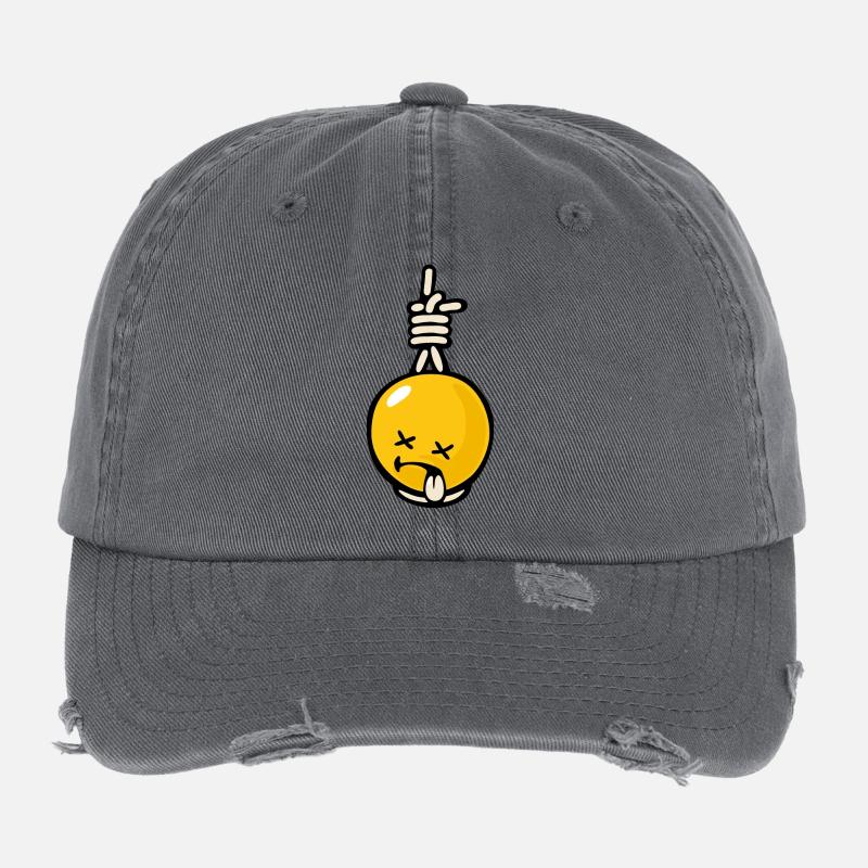 Smiley Suicidal Flexfit Vintage Destroyed Cap