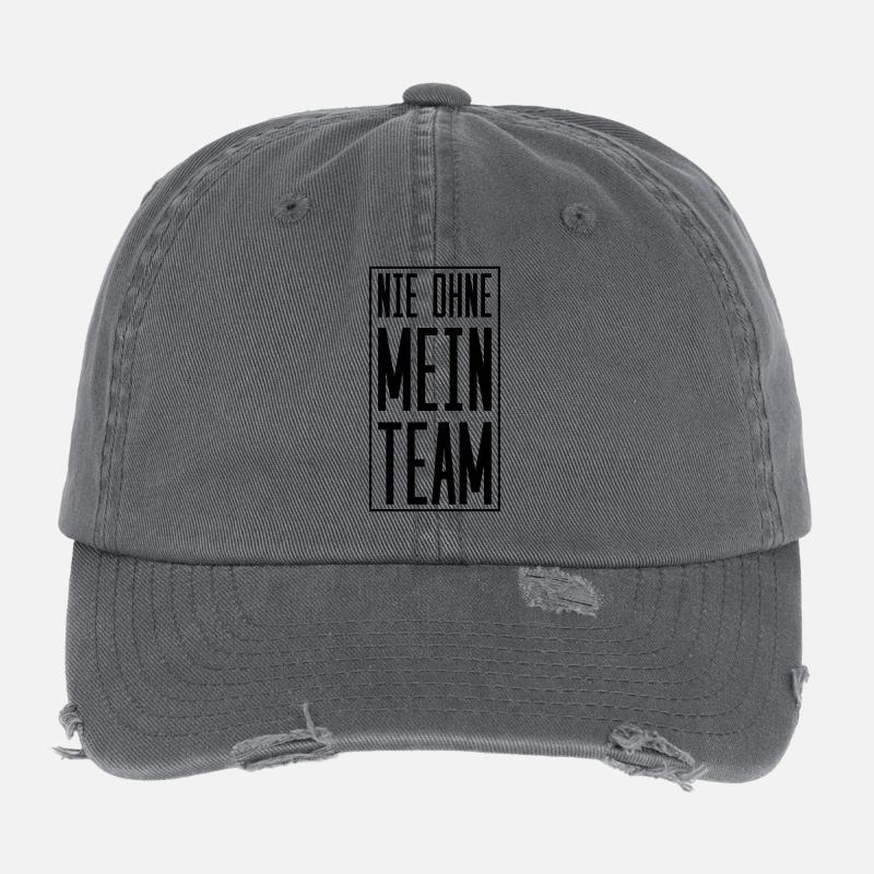 nie ohne mein team Flexfit Vintage Destroyed Cap