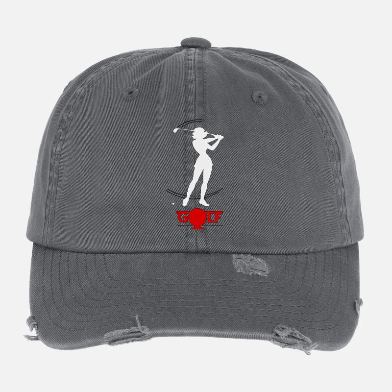 Retro golfer Flexfit Vintage Destroyed Cap