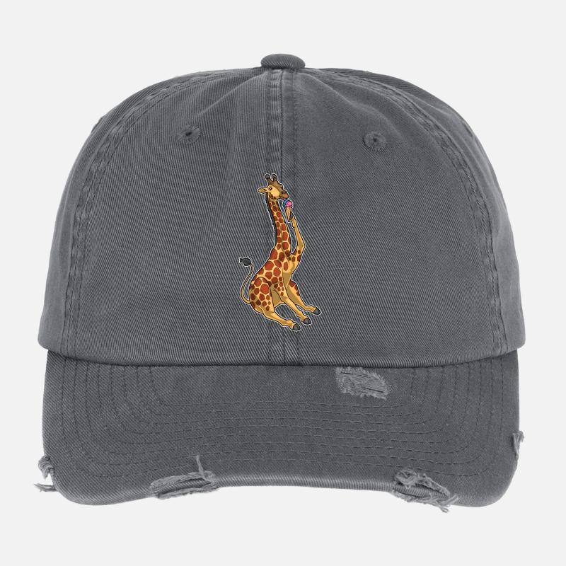 Giraffe Waffeleis Flexfit Vintage Destroyed Cap
