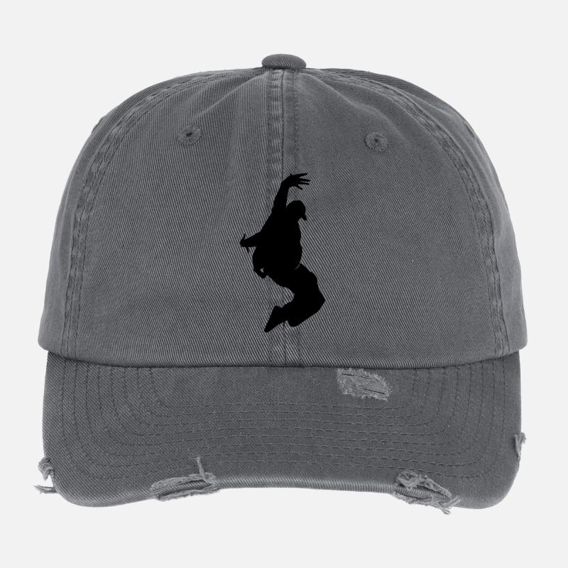 B-Boy Silhouette – Breakdance Freeze Casquette vintage effet usé Flexfit