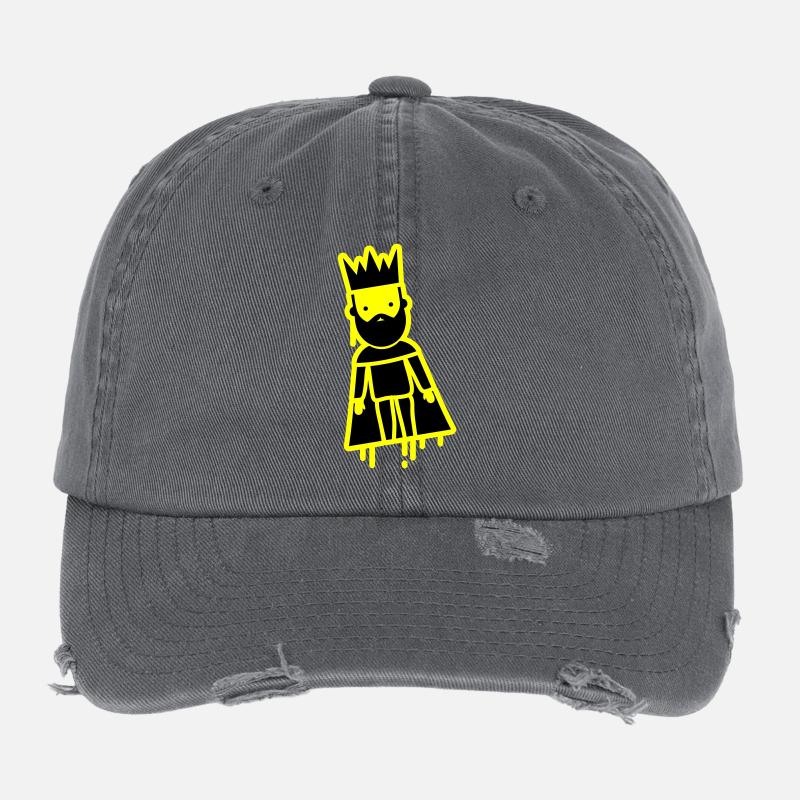 King Majesty Flexfit Vintage Destroyed Cap