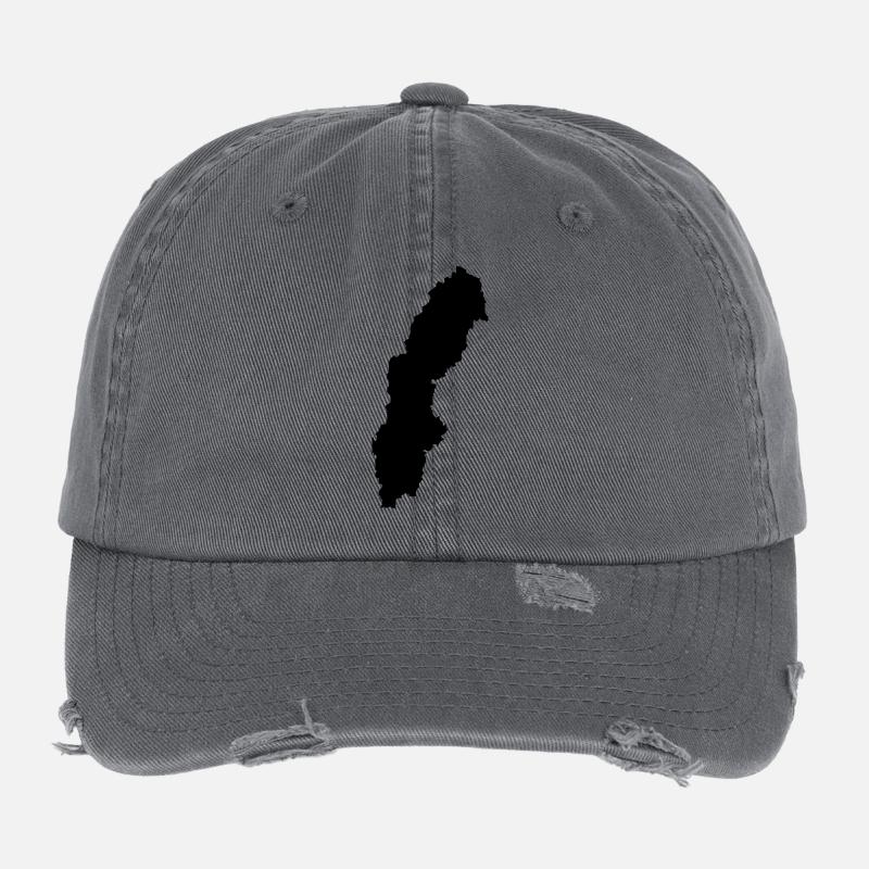 sweden map Casquette vintage effet usé Flexfit