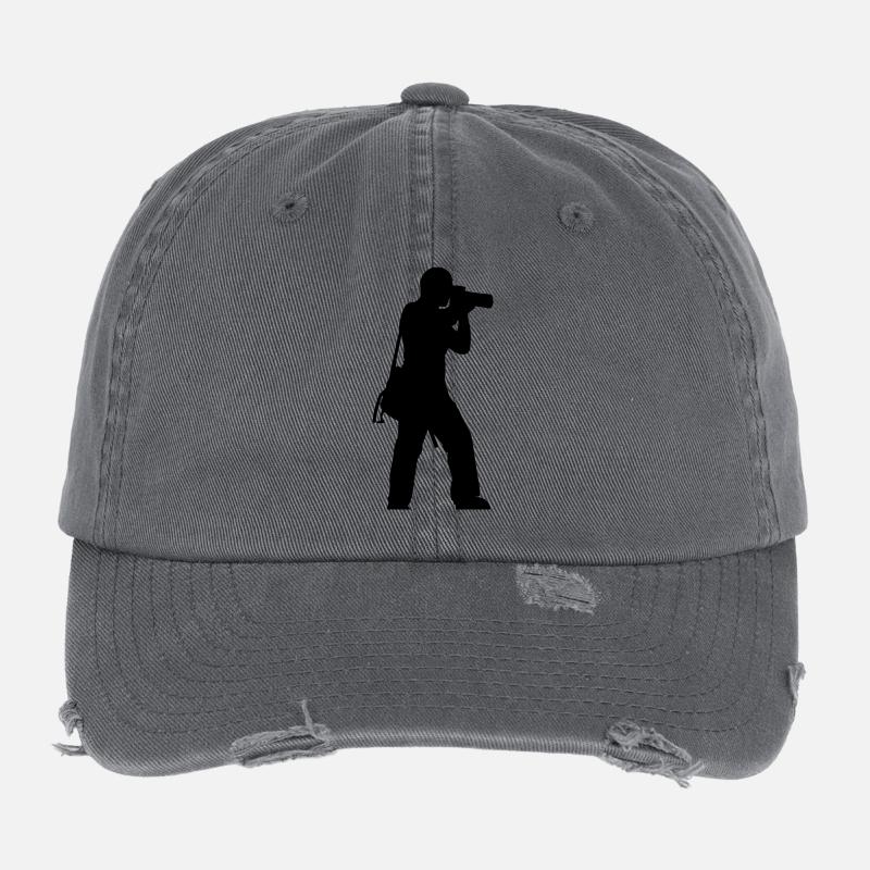 photographer Casquette vintage effet usé Flexfit