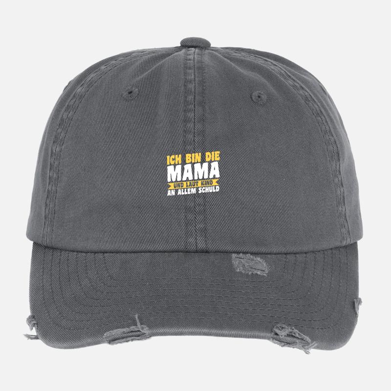 Mère Équipe Maman Casquette vintage effet usé Flexfit