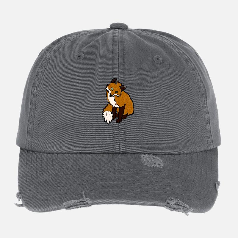 renard Casquette vintage effet usé Flexfit