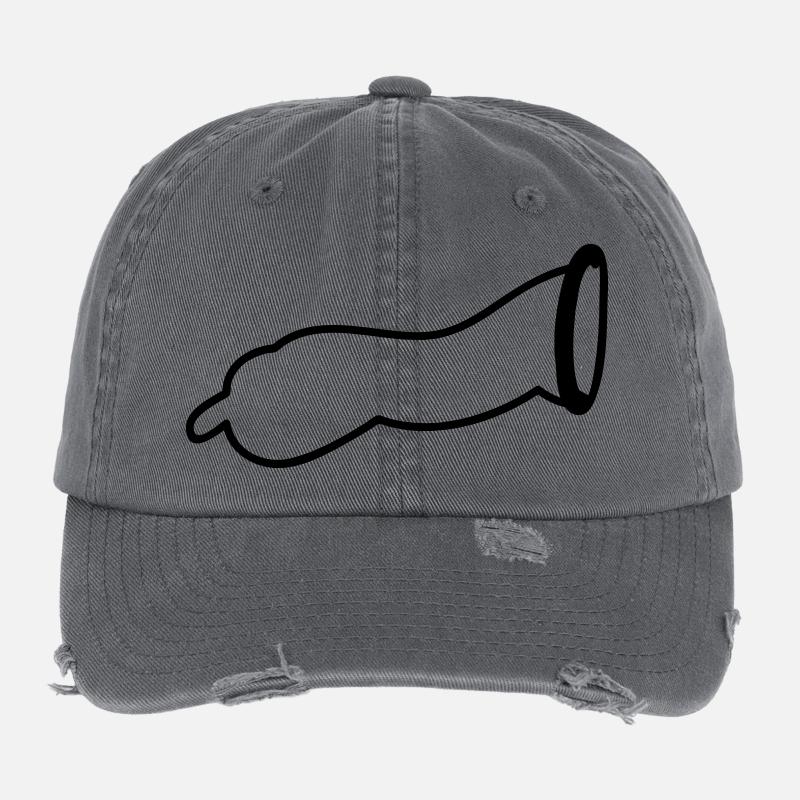 Kondom Flexfit Vintage Destroyed Cap
