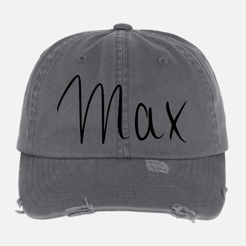 Max - Flexfit Vintage Destroyed Cap - dark grey