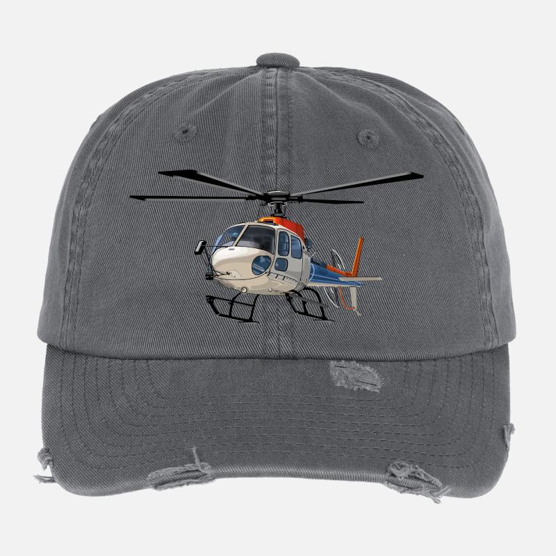 Hubschrauber Einsatz Flexfit Vintage Destroyed Cap