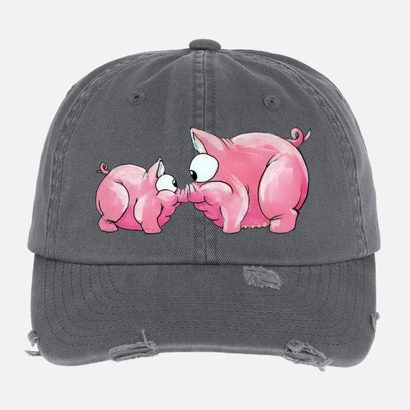 Piggies Flexfit Vintage Destroyed Cap