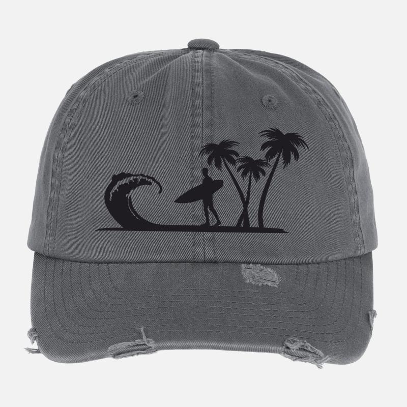 PALM SURF Flexfit Vintage Destroyed Cap