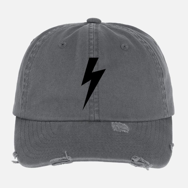 Lightning bolt Flexfit Vintage Destroyed Cap