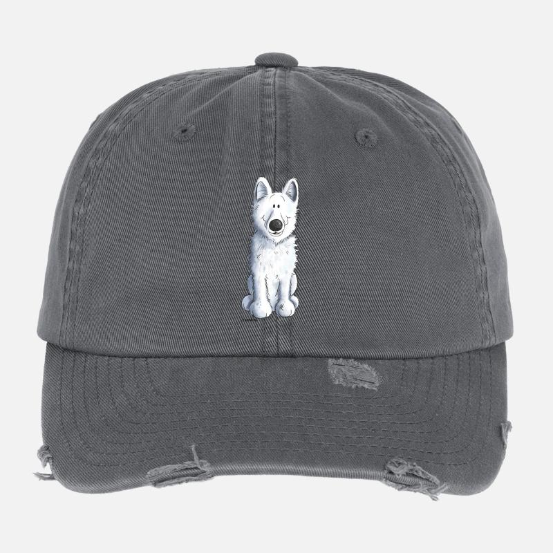 Schweizer Schäferhund Flexfit Vintage Destroyed Cap