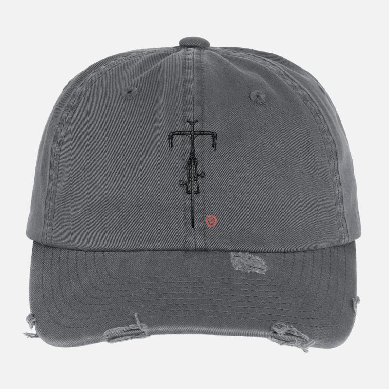 Vélo de route Casquette vintage effet usé Flexfit