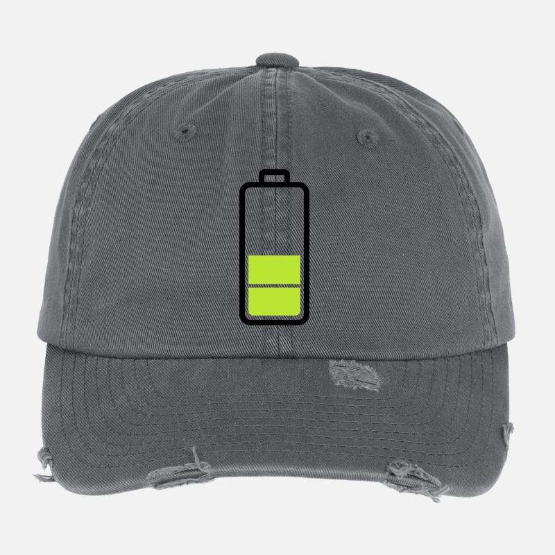 schwache Batterie Flexfit Vintage Destroyed Cap