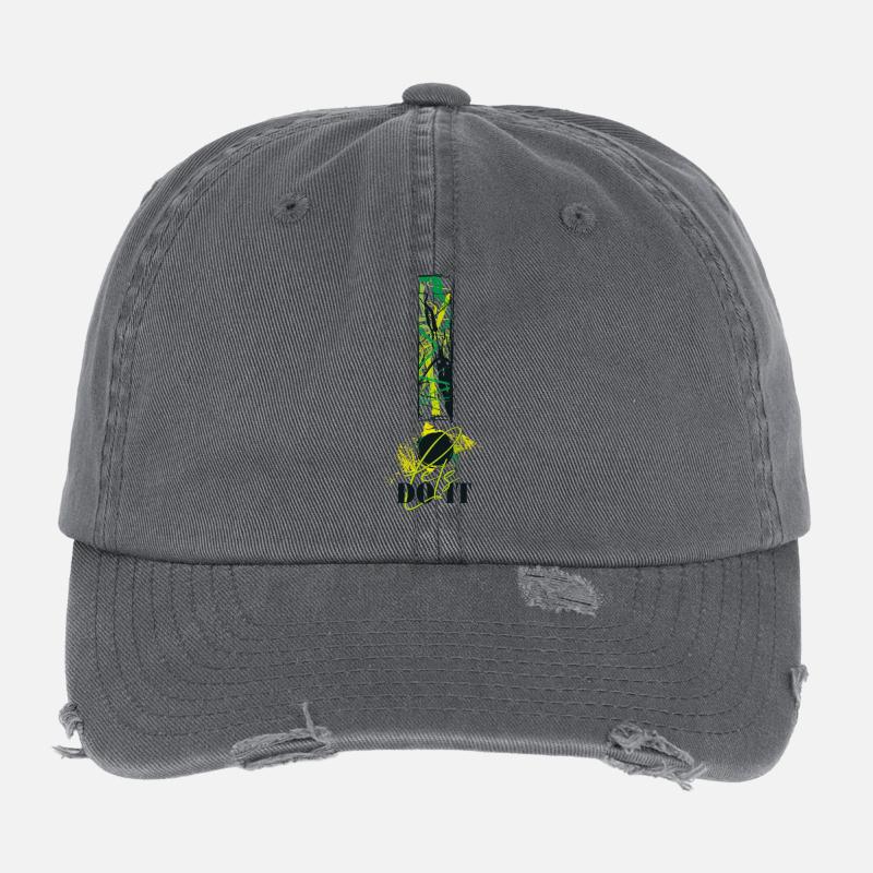 Let's Do It! Motivation! Einfach machen! Nur Mut! Flexfit Vintage Destroyed Cap