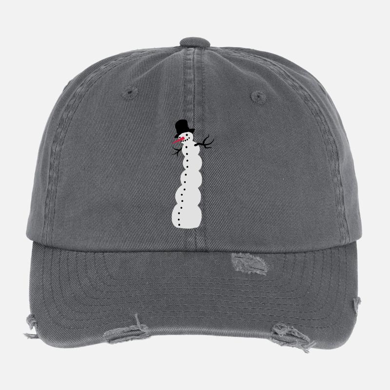 snowman Flexfit Vintage Destroyed Cap