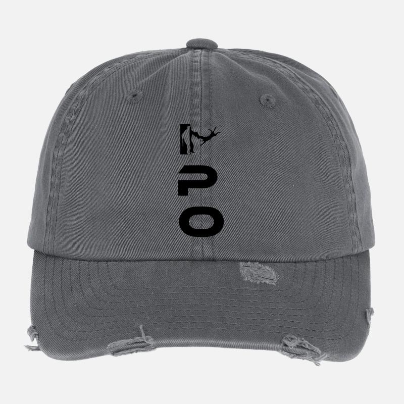 IPO - Flexfit Vintage Destroyed Cap - Dunkelgrau