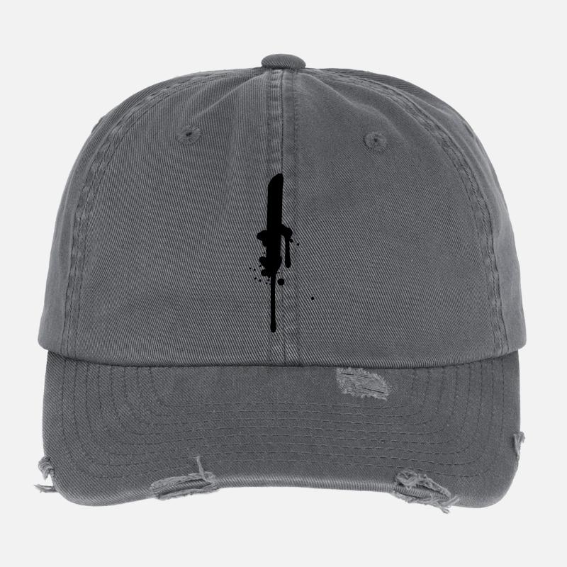 Je course ligne graffiti gouttes Farbklex spray Casquette vintage effet usé Flexfit