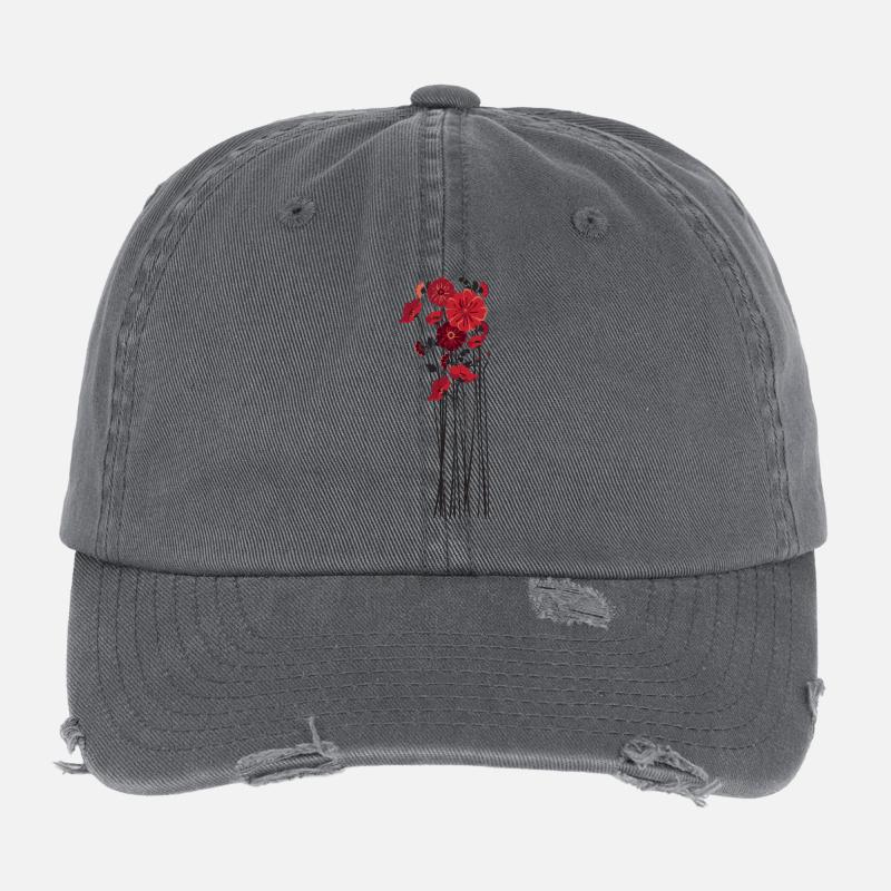 Kiezelblumen Illustration Flexfit Vintage Destroyed Cap