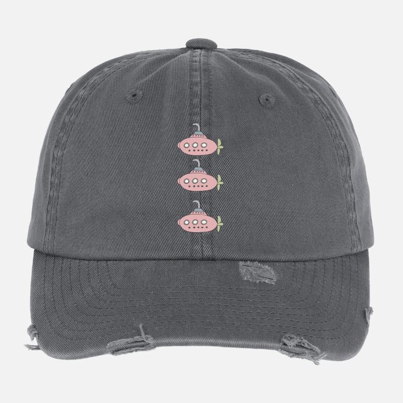Submarine Triple Flexfit Vintage Destroyed Cap