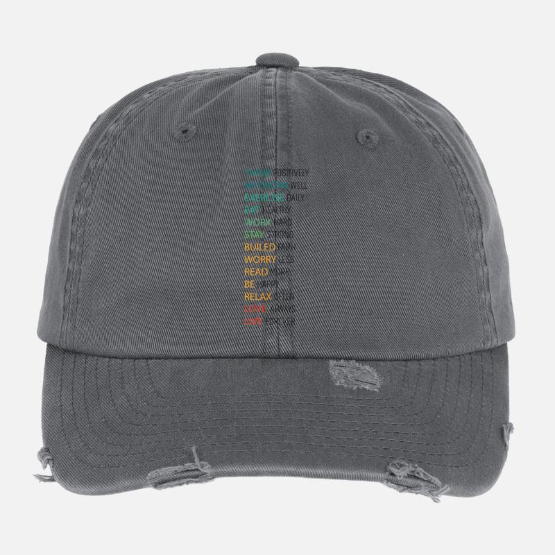 THINK POSITIVE Flexfit Vintage Destroyed Cap