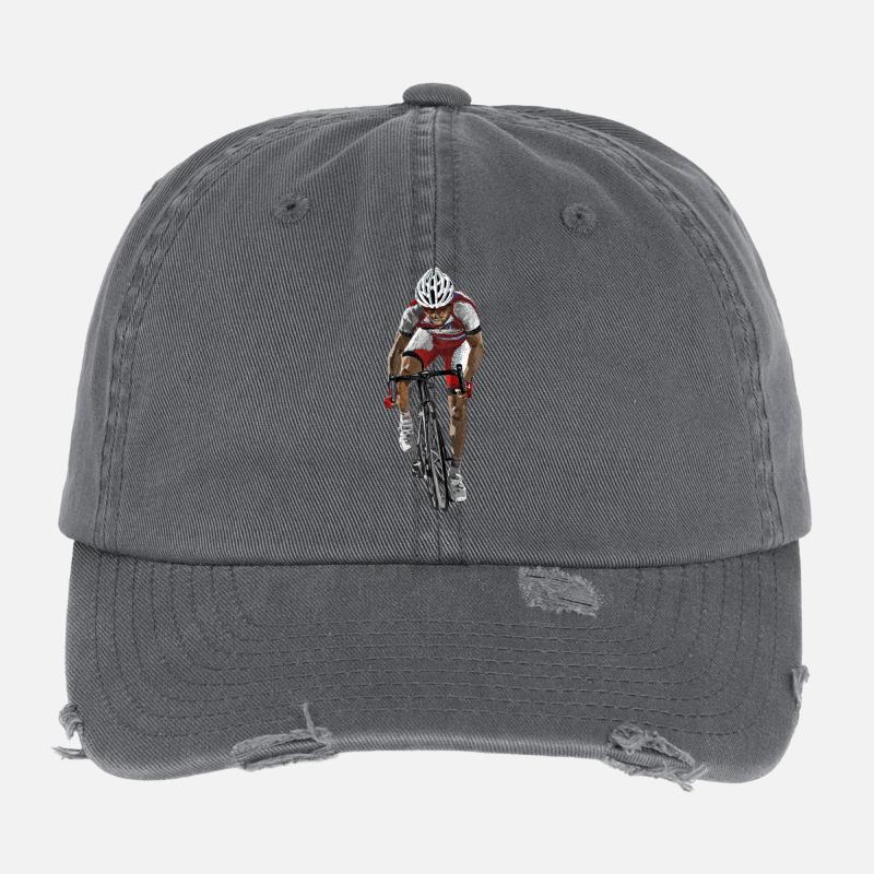 Road Cyclist Sprint Flexfit Vintage Destroyed Cap