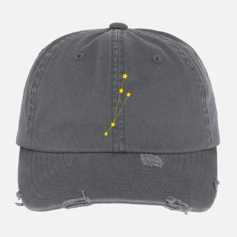 Zodiac Aries Flexfit Vintage Destroyed Cap
