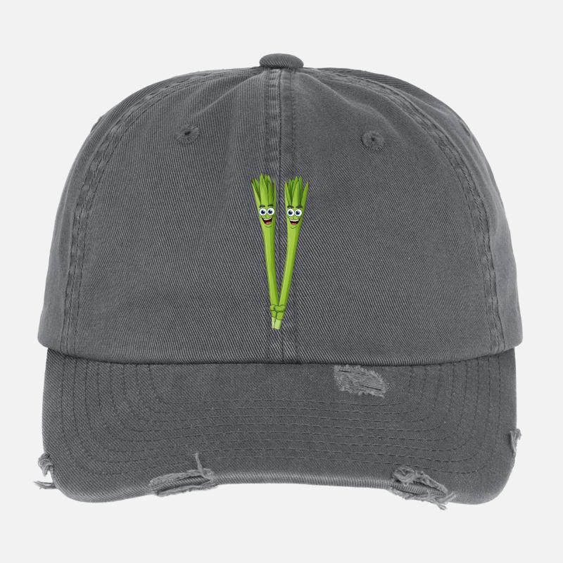 Spargeldduo Sourire Casquette vintage effet usé Flexfit