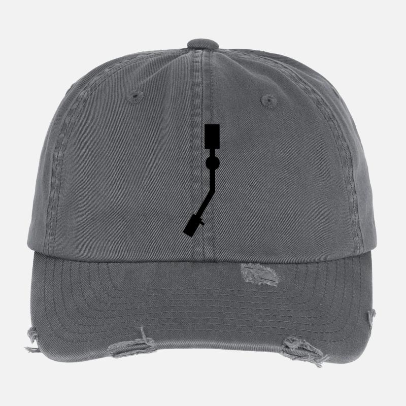 Turntable Needle Flexfit Vintage Destroyed Cap
