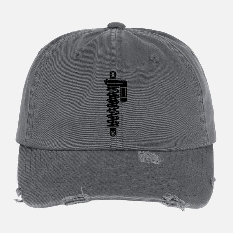 MTB Shock Suspension Flexfit Vintage Destroyed Cap