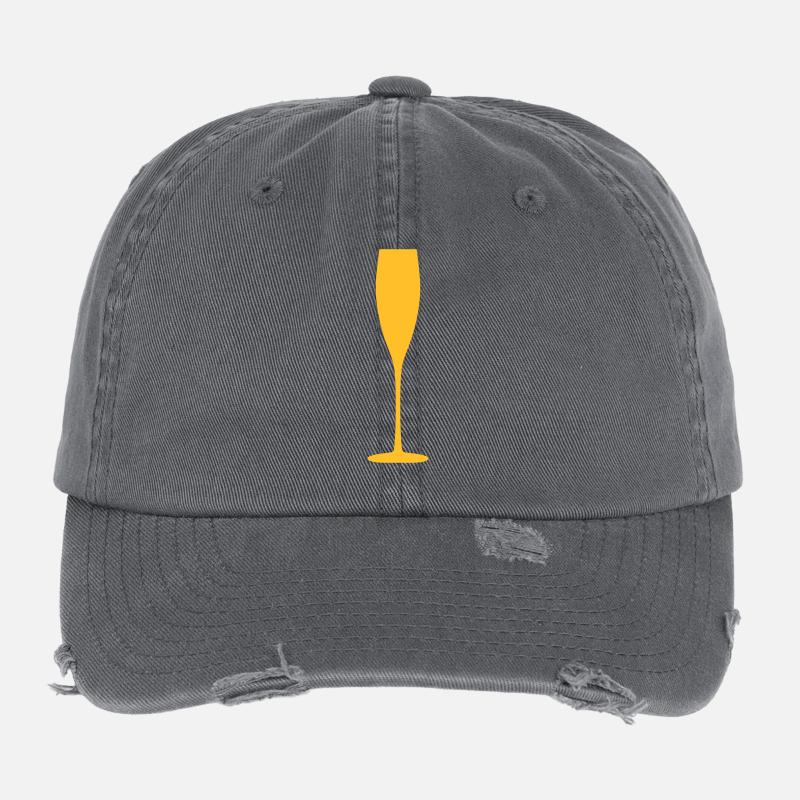 Sektglas Flexfit Vintage Destroyed Cap