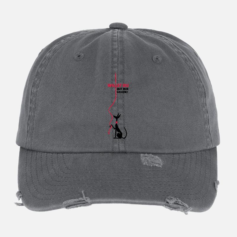 will you go with me? Flexfit Vintage Destroyed Cap