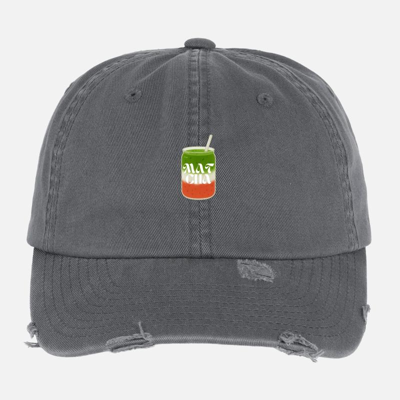 Matcha Love Flexfit Vintage Destroyed Cap