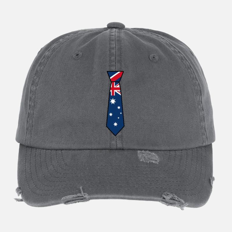 Cravate Australie – Conception du drapeau Casquette vintage effet usé Flexfit