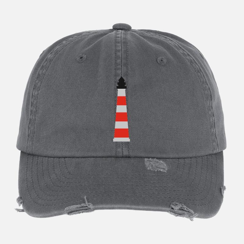 Leuchtturm - Flexfit Vintage Destroyed Cap - Dunkelgrau