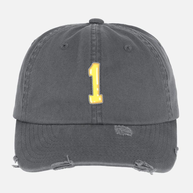 1 jaune Casquette vintage effet usé Flexfit