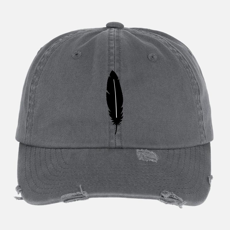 Feder silhouette Flexfit Vintage Destroyed Cap