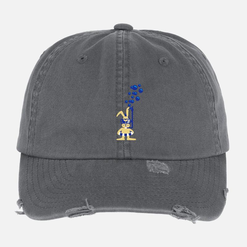 Diver bunny (3c) Flexfit Vintage Destroyed Cap