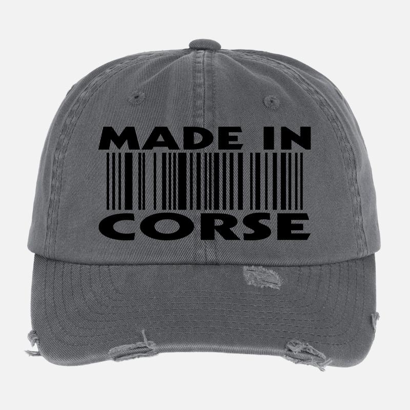 Made in CORSE (1c) Flexfit Vintage Destroyed Cap