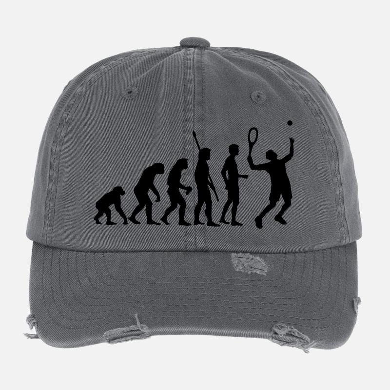 evolution_tennis_b_1c Flexfit Vintage Destroyed Cap